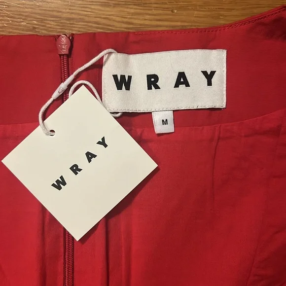NWT Wray Vanessa dress poppy red medium basque waist - Picture 3 of 10